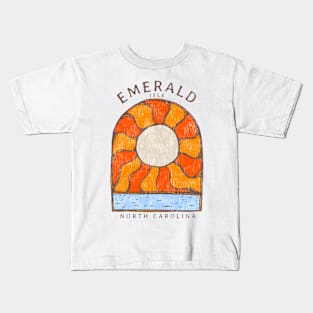 Emerald Isle, NC Summertime Vacationing Burning Sun Kids T-Shirt